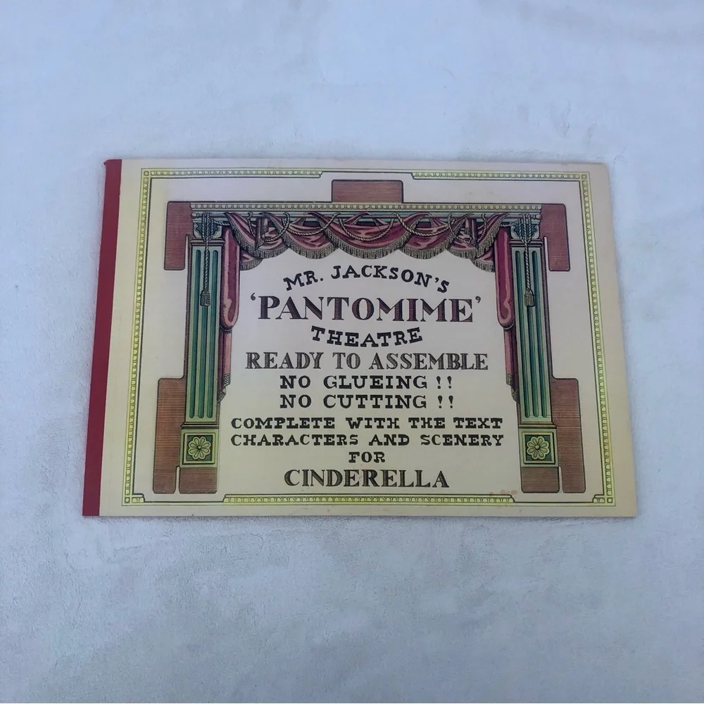 Mr. Jackson’s Pantomime Theatre Book Complete with Text Characters